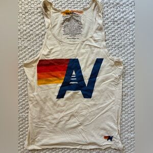 Aviator Nation cream Tank Top